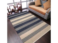 Rugsotic Carpets Hand Woven Flat Weave Kilim Wool 3x5 Area Rug Contemporary Aqua Cream D00115 - Newegg.com