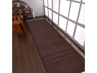 Rugsotic Carpets Hand Woven Flat Weave Kilim Wool 26x6 Runner Area Rug Solid Dark Brown D00111 - Newegg.com