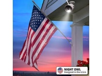 night owl wi-fi ip 4k hd indoor/outdoor dual spotlight camera with 2-way audio, preset voice alerts & built-in camera siren, b09l... 