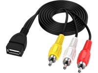 USB to RCA Cable,3 RCA to USB Cable,AV to USB, USB 2.0 Female to 3 RCA Male Video A/V Camcorder Adapter Cable for TV/Mac/PC 5feet... 
