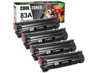 4 Black 83A CF283A Toner Cartridges for HP LaserJet Pro M127fn M127fw M125nw MFP - Newegg.com