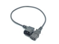 Right Angled IEC 320 C14 Male to C13 Female Cord,C14 to C13 Power Extension Cable For PDU PC Computer Monitor TV Projector... 