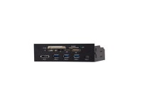 5.25 inch PC Computer Front panel All-in-1 Multifunction USB 2.0 card reader with 3 ports USB3.0,Type-C, eSATA ,Support MD,SD/MMC... 