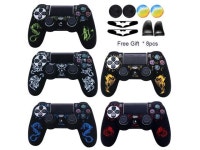 Laser Carving Silicone Soft Control Case For PS4 Controller Skin Cases Gamepad Joystick Game Accessories Cover For Playstation 4... 