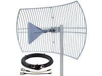 5G NR, and WiFi | 40 km Range | +26 dBi | Works w/Cell Boosters... Kit w/ 30 ft RS400 Cable & TS9 & SMA Adapters - Newegg.com