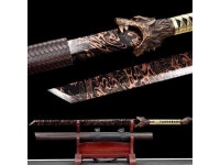 Wolf Chinese Sword Real Sharp Hand Forged Totem Blade Broadsword Battle Ready Samurai Katana J0017 - Newegg.com