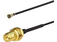 Bingfu U.FL IPX IPEX MHF4 to RP-SMA Female Bulkhead Mount WiFi Antenna Cable 30cm 12 inch 2-Pack for Intel AX200NGW 8265AC... 