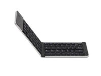 Double Fold Aluminum Alloy Bluetooth-compatible Keyboard Mini 66 Keys Wireless Keyboard for Android Tablet PC folding bluetooth... 
