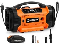 (110V AC, 12V DC & 20V Battery), Inflation & Deflation Modes, Dual Powerful Motors, Digital Pressure Gauge, Orange - Newegg.com