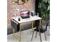 Lufeiya Small Computer Desk White Writing Table for Home Office Small Spaces 31 Inch Modern Student Study Laptop PC Desks with... 