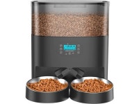 HoneyGuaridan 6L Automatic Cat Feeder for 2 Pets, Pet Food... 1-6 Meals per Day, Dual Power Supply, Voice Recorder - Newegg.com
