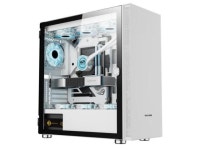 Gaming PC Case E-ATX Desktop Computer Case with Tempered Glass Side Panel/ Support 360mm Water Cooling / 5 Hard Drive Bits / 10... 