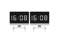 Dual Computer Monitor Stand Riser Acrylic Clear Desktop Screen Laptop Gaming PC Riser 11.8inch Desk Makeup Organizer Display... 