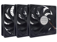 3-Pack 120mm 24V DC High Airflow Computer PC Case Fan 120x120x25mm 3Pin 4.72inch Dual Ball Bearing Brushless Exhaust Cooling Fan... 
