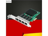 OIAGLH 4 Port Network Card PCI Express x1 to Quad Ports RJ45 NIC RTL8111H Chip 10/100/1000Mbps Gigabit Ethernet Lan Card for PC... 