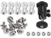 For Screw, 21 Pcs 1/4 Inch 3/8 Inch Converter Threaded Screws 1/4inch Hot Shoe Adapter Mount Ball Head Set - Newegg.com