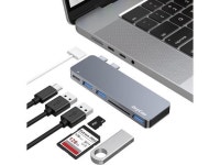 USB C Hub Adapters for MacBook Pro 14/16 inch 2022 MacBook Pro Adapter MultiportMac USB C Dongle with Thunderbolt 3 USB3.0*3 SD... 