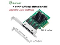 IOCREST PCIe x4 4 Ports Gigabit Ethernet Network Card 10/100/1000Mbps Quad NIC Realtek 8111H Chips for PC Server - Newegg.com