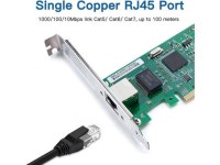 Gigabit PCIe NIC with Intel 82573 Chip, 1Gb Network Card Compare to Intel 82573 NIC, Single RJ45 Port, PCI Express X1, Ethernet... 