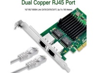 1.25G Gigabit Ethernet NIC with Intel I350AM2 Controller, 1Gb PCI-E Network Card Compare to Intel I350-T2 Ethernet Converged... 