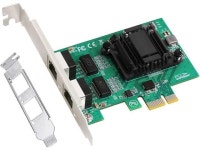 2-Port Gigabit PCIe SFP Network Card 1000M Dual Ports PCI Express Ethernet Adapter with Intel 82571EB LAN NIC Card for Support... 