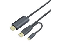 DTech Computer to Computer USB Cable 6ft PC to PC Data Transfer Cord USB-C USB-A Windows 11 10 8 7 Vista XP MAC for USB 2.0 High... 