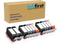 12 Inkfirst Compatible Ink Cartridges Replacement for Canon PGI-225 CLI-226 PGI225 CLI226 (2 Set + 2 PGI-225BK) PIXMA iP4820... 