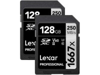 1667X 128GB (2-Pack) SDXC UHS-II Card (LSD128CBNA16672)... ca Lexar Professional 1667X 128GB (2-Pack) SDXC UHS-II Card... 