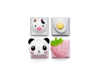 FKZ Cute Keycap 1 pc,Custom 3D Keycap,ESC Key OEM R4 Profile Keycap for Mechanical Keyboard,Cute Pink Animal Keycap (4 Pack)... 