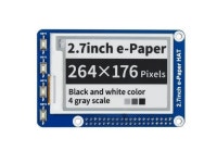 waveshare 2.7inch E-Ink Display HAT Compatible with Raspberry Pi 4B/3B+/3B/2B/B+/A+/Zero/Zero W/WH/Zero 2W Series Boards 264x176... 
