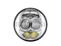 DOT Approved - Hi/Lo & DRL - Chrome - Fits H5006, H5001, 4000, 4040, 5506, H5006LL, and H5009 Sealed Beam Headlight - Newegg.com
