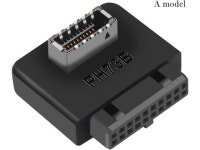 USB 3.0 19Pin To TYPE-E 20Pin Extension Adapter USB3.0 to TYPE-E 90 Degree Adapter Type C USB3.1 Front Panel Socket For... 