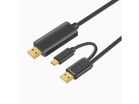 and sharing, keyboard and mouse connection cable, two USB data cables, PC-to-computer data cable, transmission cable 3m - Newegg.com