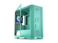 Vetroo M03 Compact Computer Case Micro ATX Mini ITX Mint Green Gaming PC Case Rear 120mm ARGB Fan Pre-Installed USB3.0 Door... 