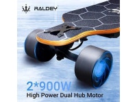 RALDEY Electric Skateboard Longboard Dual Hub Motors with Remote Control 29MPH Top Speed Range 4 Speed Adjustment Suitable for... 