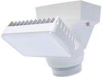 IQ America LM1801WH Motion Security Flood Light 1600 Lumen 180 deg 70ft Detection Wall Eave Universal Swivel Mount Shed Storage... 