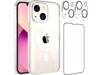 Suzii Slim Magnetic Case for iPhone 13 / iPhone 14 Compatible with MagSafe, iPhone 13/14 Clear Case [Non-Yellowing Technology]... 
