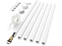 Delamu Cord Hider, 94in Cable Hider, One-Cord Cord Cover Wall, Paintable Cable Cover Raceway, Wire Hiders for Tv on Wall, Wire... 