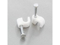 100 Round 5/32 Inches (4 mm) Cable Wire Clips Cable Management Cord Tie Holder Coaxial Nail in Clamps Tacks - Newegg.com