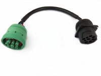 9pin J1939 Adapter Cable Type 1 Black Connector to Type 2 Green Connector for Truck Diagnostic Tool and ELD GPS Trackers - Newegg.com