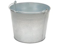 Vestil BKT-GAL-325 Galvanized Steel Bucket, 9-13/16 Depth, 3.25 gallon, 28 pound Capacity, Silver - Newegg.com
