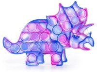 Dinosaur Fidget POP Toys: 1Pack Fidget Dinosaur Push Bubbles Popping Toys,Stress Relief Squeeze Bubble Poppers Sensory Dinosaur... 