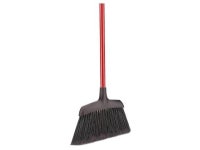Commercial Angle Broom, Steel Handle, 54 Length, 13 Width, Black/Red (Pack of 6) - Newegg.com