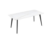 J3710 Porcelain Dining Table White 63 - Newegg.com