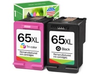 Limeink Remanufactured Ink Cartridges Replacement for HP Ink 65 65XL for HP 65 Ink Cartridges Black Color Combo Pack for HP65 XL... 