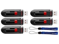 0 Pen Drive for Computers or Laptops with Type-A Port (SDCZ60-256G-B35) Bundle with (2) Everything But Stromboli Lanyards... 