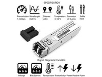 OPSTRAN 1000BASE-SX SFP Transceiver Module Compatible with HPE Aruba J4858D J4858DCM JL745A ProCurve J4858C J4858B J4858A 850nm... 