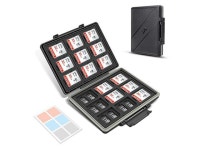 Micro SD and 18 SD Cards with Labels,Water-Resistant Anti-Shock Anti-Dust,Micro SD/SDHC/SDXC TF Card and SD/SDHC/SDXC Holder... 