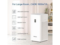 HEPA,4555 Sq.Ft Coverage,24dB Low Noise For Bedroom,Removal Of 99.99% 0.01 Microns Particles, Pet Dander Smoke Odor Dust,PM2.5... 