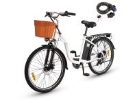 DYU 26 Commuter Electric Bike for Women,15.... 36V 12.5AH Li-ion Battery, Shimano 6-Speed, Front Basket, Travel Up to 37 Miles... 
